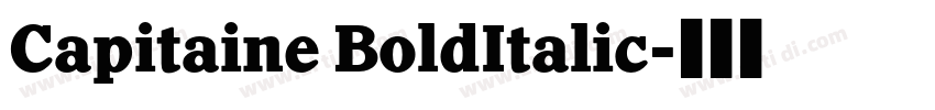 Capitaine BoldItalic字体转换
